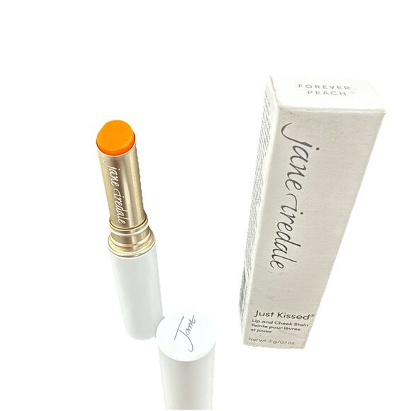 Jane Iredale Just Kissed Lip & Cheek Stain Forever Peach - Picture 1 of 3